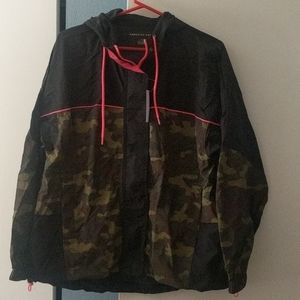 Camo windbreaker jacket